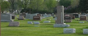 Headstones at the Rossville Cemetery